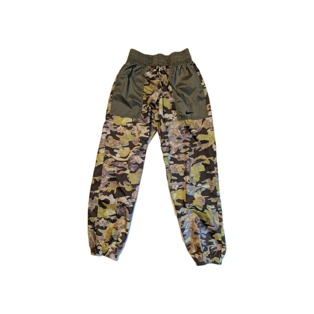 Nike Sportswear Women's Easy Woven Pants Size XS Floral Camo